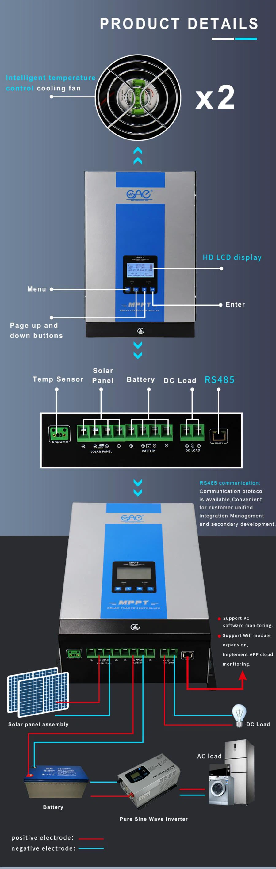mppt pwm solar charge controller